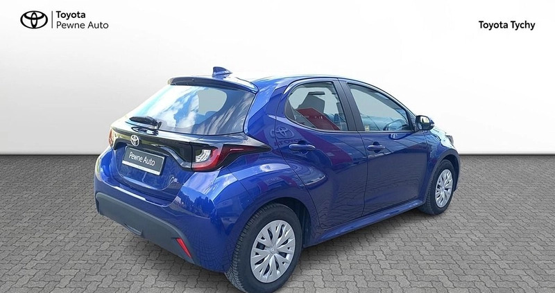 Toyota Yaris cena 67900 przebieg: 66229, rok produkcji 2022 z Tychy małe 211